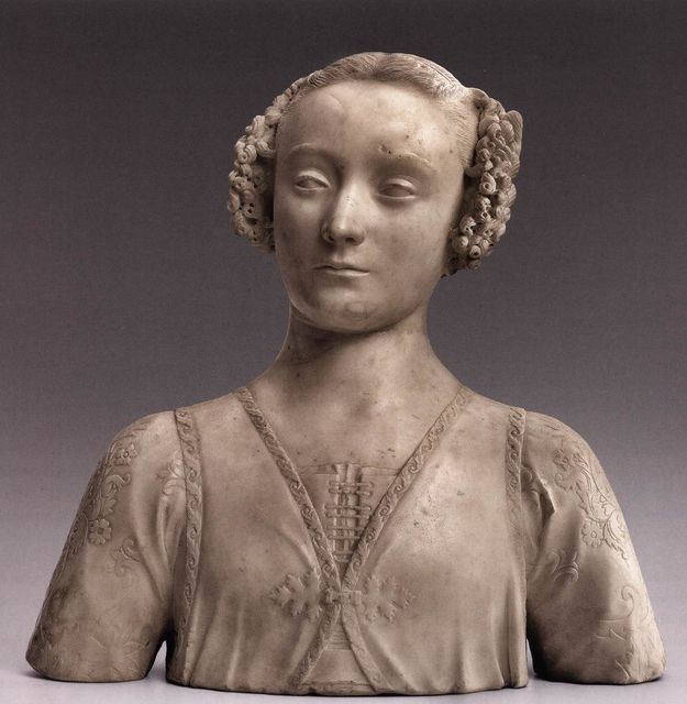 Andrea del Verrocchio Busto giovane donna 1465